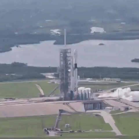 The launch of a Falcon rocket.